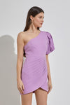 One Shoulder Ruffle Dress - KOKOTETE