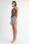 ONE SHOULDER STRAP CROCHET TOP - KOKOTETE