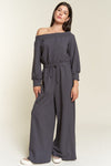 ONE SHOULDER TERRY JUMPSUIT - KOKOTETE