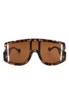 Oversize Square Fashion Shield Visor Sunglasses - KOKOTETE
