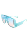 Oversize Square Fashion Shield Visor Sunglasses - KOKOTETE