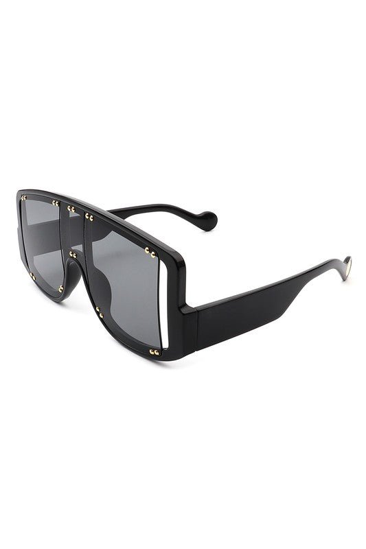 Oversize Square Fashion Shield Visor Sunglasses - KOKOTETE