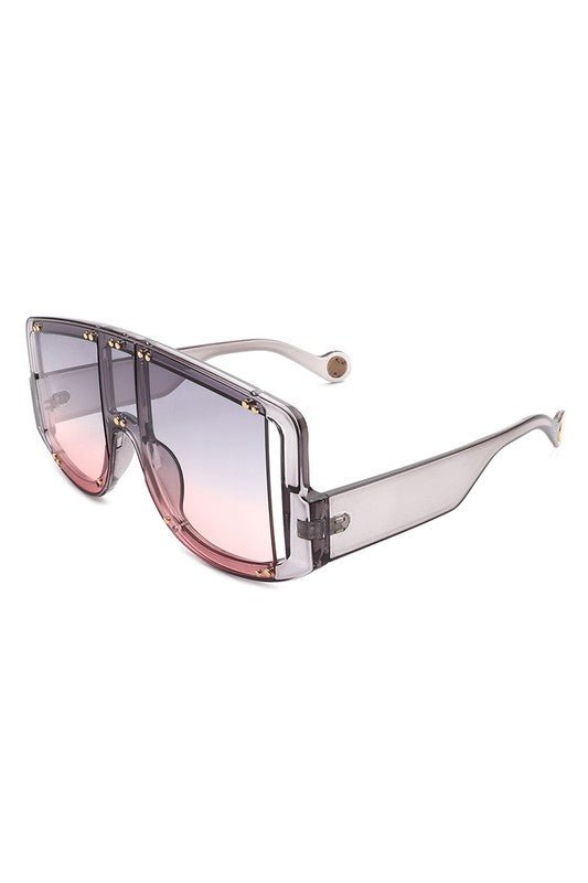 Oversize Square Fashion Shield Visor Sunglasses - KOKOTETE