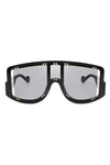 Oversize Square Fashion Shield Visor Sunglasses - KOKOTETE