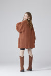 Oversized Pompom Sleeve Cardigan - KOKOTETE