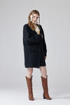 Oversized Pompom Sleeve Cardigan - KOKOTETE