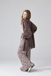 Oversized Pompom Sleeve Cardigan - KOKOTETE