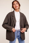 Oversized Solid Blazer - KOKOTETE