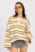 OVERSIZED STRIPE COLLAR SWEATER - KOKOTETE