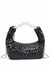 Pearl Handle Metallic Small Convertible Clutch Bag - KOKOTETE