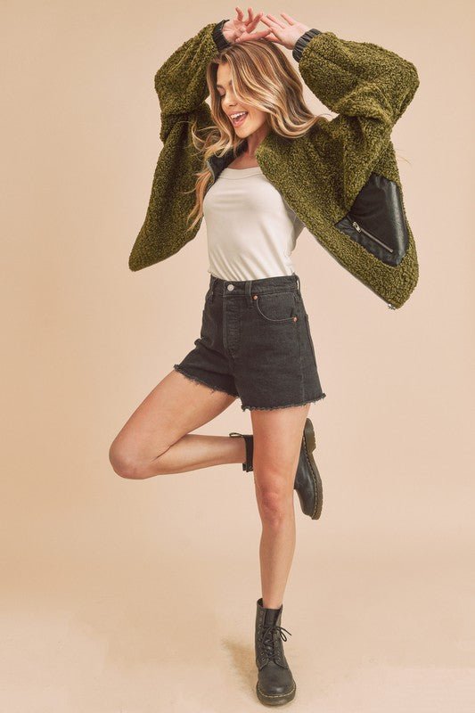 Penny Vegan Sherpa Jacket - KOKOTETE