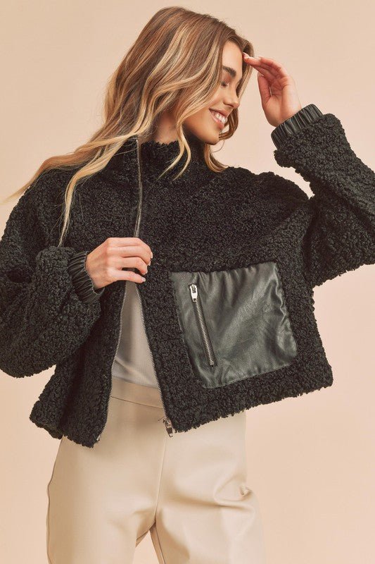 Penny Vegan Sherpa Jacket - KOKOTETE
