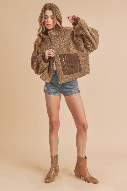 Penny Vegan Sherpa Jacket - KOKOTETE