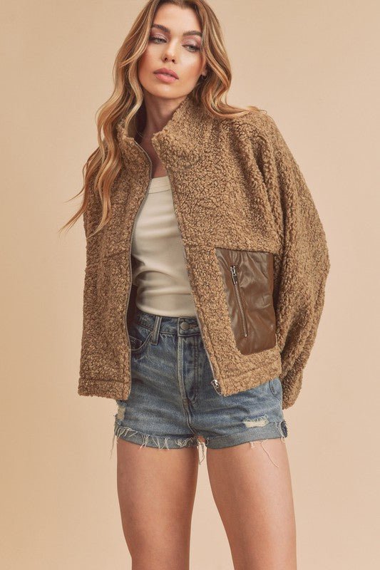 Penny Vegan Sherpa Jacket - KOKOTETE