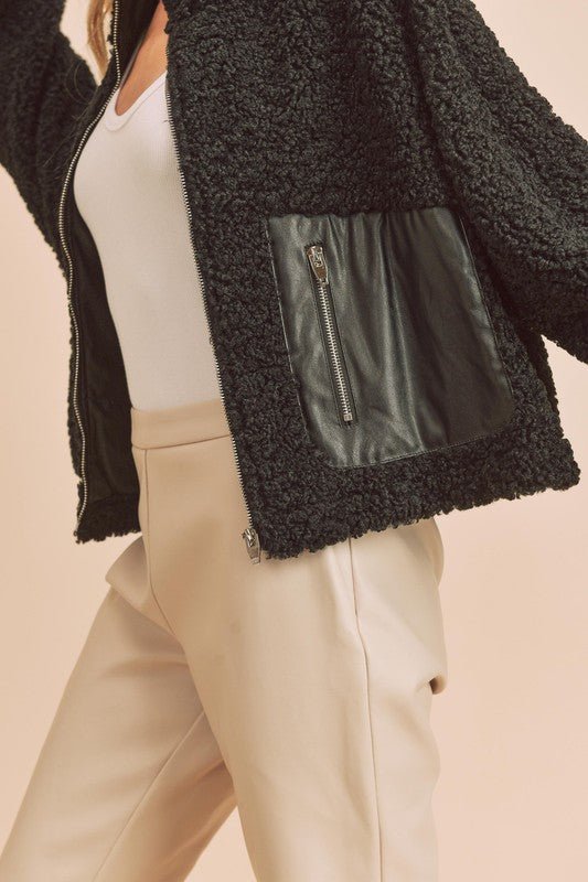 Penny Vegan Sherpa Jacket - KOKOTETE