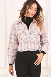 Plaid crop jacket - KOKOTETE