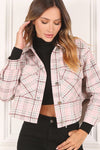 Plaid crop jacket - KOKOTETE