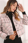 Plaid crop jacket - KOKOTETE