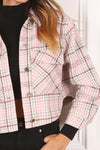 Plaid crop jacket - KOKOTETE