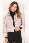 Plaid crop jacket - KOKOTETE