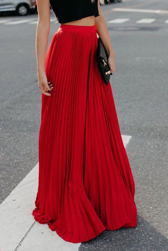Pleated maxi skirt - KOKOTETE