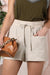 Pocket Detailed Soft Cotton Linen Shorts - KOKOTETE