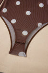 Polka Dot Mesh Long Sleeve Bodysuit - KOKOTETE