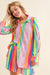 Press Pleated Rainbow Shirt with Matching Shorts - KOKOTETE