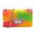 Quilt Embossed Multi Color Jelly Shoulder Bag - KOKOTETE