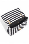 Quilted Cotton Stripe Pattern Shoulder Bag - KOKOTETE