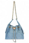 Quilted Denim Fashion Shoulder Bag - KOKOTETE