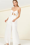 Remember Me Front Sash Cutout Jumpsuit - KOKOTETE