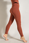 Rib Brushed Hi Waist Full Yoga Pants - KOKOTETE