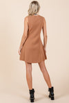 Ribbed Knit Sleeveless Sweater Mini Dress - KOKOTETE