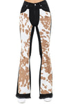 Rodeo Bell Bottom Jean Brown Cow Hide - KOKOTETE