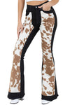 Rodeo Bell Bottom Jean Brown Cow Hide - KOKOTETE