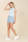 Roll up denim shorts - KOKOTETE