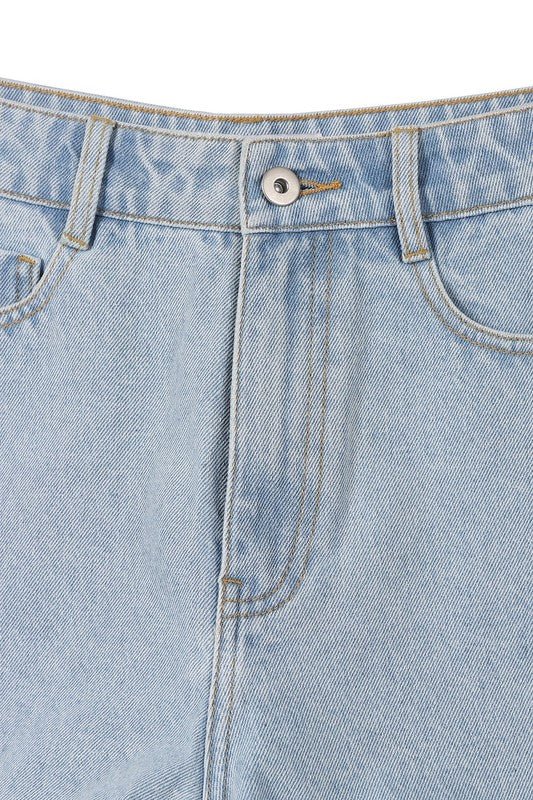 Roll up denim shorts - KOKOTETE