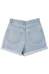 Roll up denim shorts - KOKOTETE