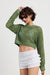 ROUND NECK KNITTED CROP SWEATER TOP - KOKOTETE