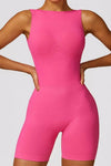 Seamless cut - out tight - fitting yoga jumpsuit - KOKOTETE