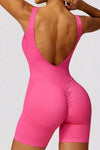 Seamless cut - out tight - fitting yoga jumpsuit - KOKOTETE