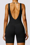 Seamless cut - out tight - fitting yoga jumpsuit - KOKOTETE