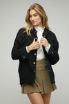 Sequin Long Sleeve Button Down Jacket - KOKOTETE