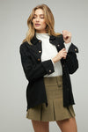 Sequin Long Sleeve Button Down Jacket - KOKOTETE