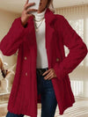 Sherpa long button front coat - KOKOTETE