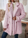 Sherpa long button front coat - KOKOTETE