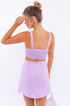 Sleeveless Cut Out Mini Dress - KOKOTETE