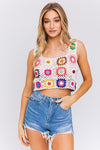 Sleeveless Multi Crochet Top - KOKOTETE