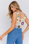 Sleeveless Multi Crochet Top - KOKOTETE